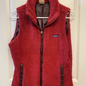 Reversible Los Gatos Patagonia vest red burgundy medium